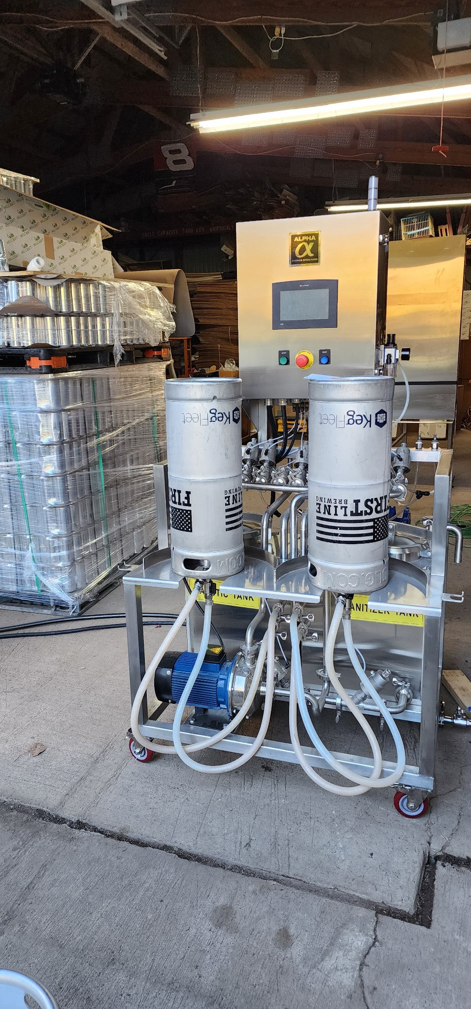 2022 Lightly Used Alpha Wash Dog Jr. Keg Washer